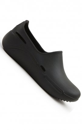 Streak Black Slip-Resistant Step In Unisex Shoe by Anywear Footwear