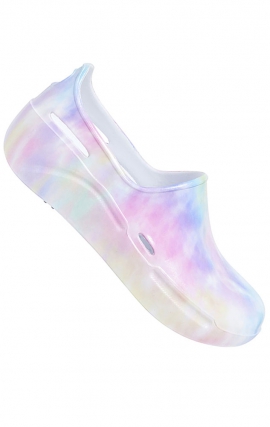 Streak Watercolor Rainbow Slip-Resistant Step In Unisex Shoe by Anywear Footwear