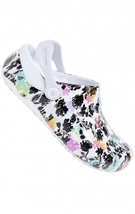 Verve Garden Glow/White Unisex Step In Slip Resistant Clog by Anywear Footwear