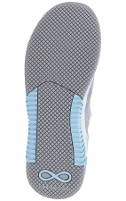 Dart Microchip/Sky Blue Lightweight Slip Resistant Women's Sneaker from Infinity Footwear by Cherokee