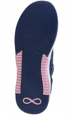 Dart Navy/Peony Wide Lightweight Slip Resistant Women's Sneaker from Infinity Footwear by Cherokee