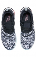 Dart Zebra/White/Rose Pop Lightweight Slip Resistant Women's Sneaker from Infinity Footwear by Cherokee