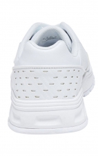 Flow White Genuine Leather Slip-Resistant Sneaker from Infinity Footwear by Cherokee