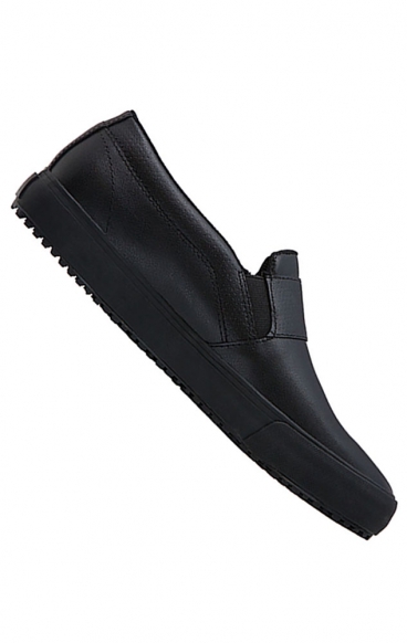 Rush Black Wide Slip Resistant Slip On Sneaker from Infinity Footwear by Cherokee