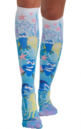 Comfort Support Words of Whaledom High Compression Knee High Socks by Cherokee