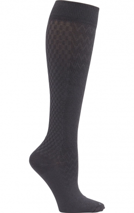 True Support Graphite (4 Pairs) Medium Compression Knee High Socks by Cherokee