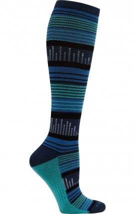 LX Support Lustrous Unisex Medium Compression Knee High Socks with Arch Support by Cherokee
