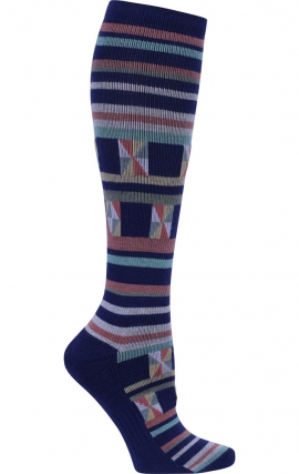LX Support Serene Unisex Medium Compression Knee High Socks with Arch Support by Cherokee