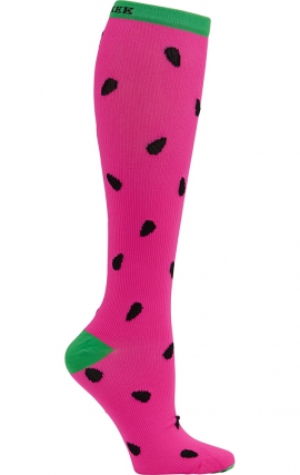 Print Support Sweet Watermelon Women's Graduated Medium Support Compression Socks by Cherokee