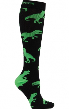 Men's Print Support T-Rex Graduated Medium Support Compression Socks by Cherokee
