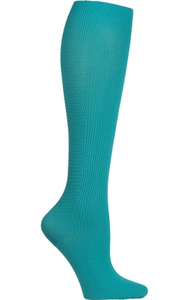 Tender Teal Gradient Compression Socks with 3D Lycra (4 Pairs) by Cherokee