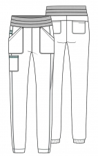 WW011 Workwear Revolution 5 Pocket Jogger Pants by Cherokee