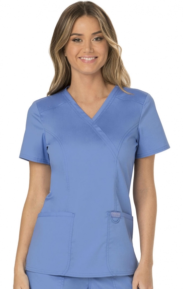 WW610 Workwear Revolution Mock Wrap Top by Cherokee