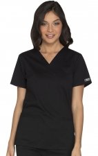WW630 Workwear Core Stretch 3 Pocket V-Neck Top by Cherokee