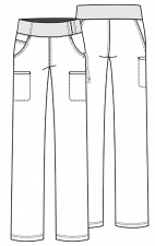 CK002 iFlex Mid Rise 6 Pocket Straight Leg Cargo Pant by Cherokee