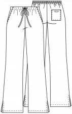 4101 Workwear Originals Drawstring Flare Leg Pant by Cherokee