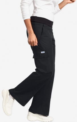 MOBB Flexi Waist Scrub Pant - Black