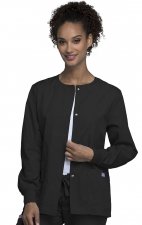 4350 Workwear Originals Snap Front Warm Up Jacket by Cherokee