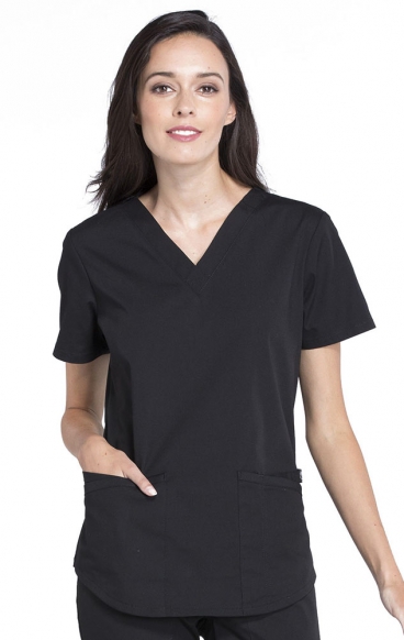 WW665 Workwear Professionals 3 Pocket V-Neck Top by Cherokee