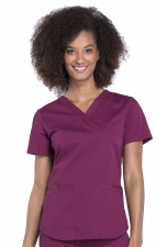 WW665 Workwear Professionals 3 Pocket V-Neck Top by Cherokee