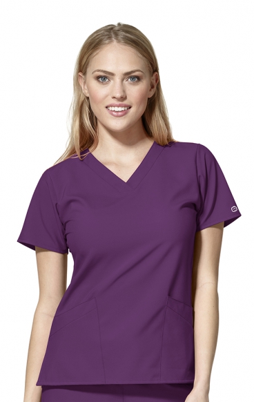 *FINAL SALE XS 6255 W123 by WonderWink - Women's Basic V-neck Scrub Tops