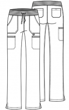 DK020 Dickies Xtreme Stretch 6 Pocket Drawstring Pant