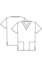 TF606 Tooniforms Unisex V-Neck Print Top by Cherokee Uniforms - Wild Rumpus