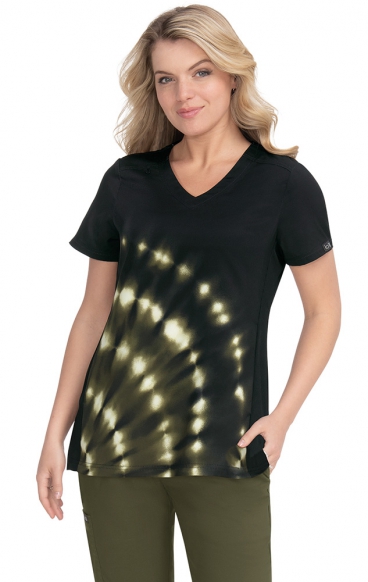 1031PR koi Basics Cali Top - Tie Dye Burst Olive