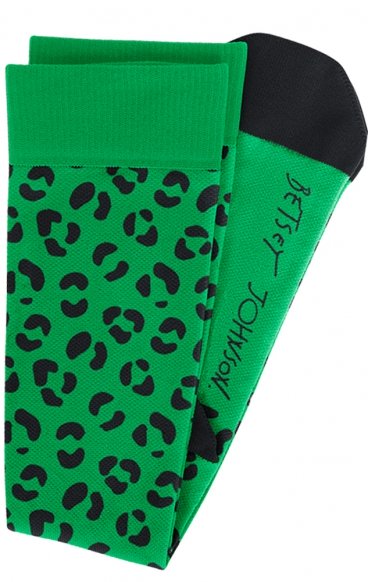 BA179 koi Betsey Compression Socks - Leopard Flora