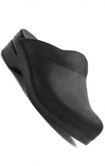 Karl Black Oiled Leather Open Back Men's Clogs by Dansko