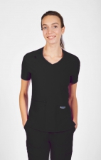 T8030 The Angela Mobb Mentality Slim Fit V-Neck Top