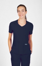 T8030 The Angela Mobb Mentality Slim Fit V-Neck Top