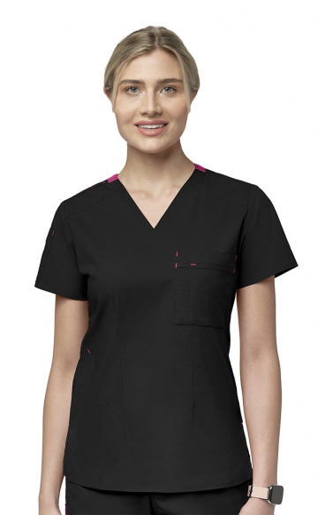 *FINAL SALE M 6218 WonderWink WonderFLEX Women's Lyric V-Neck Tuck-In Top *FINAL SALE M 6218 WonderWink WonderFLEX Women's Lyric V-Neck Tuck-In Top