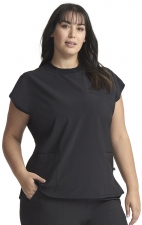 CK742 Infinity Mock Neck 4 Pocket Top with Flex Panels by Cherokee