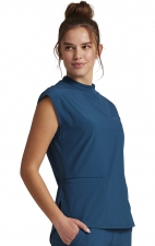 CK742 Infinity Mock Neck 4 Pocket Top with Flex Panels by Cherokee