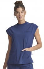 CK742 Infinity Mock Neck 4 Pocket Top with Flex Panels by Cherokee