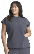 CK742 Infinity Mock Neck 4 Pocket Top with Flex Panels by Cherokee