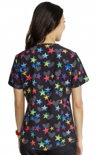 CK703 Cherokee Fitted 2 Pocket Print Top - Born To Stand Out