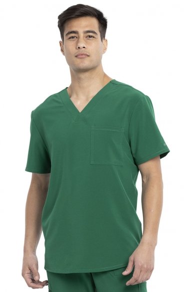 CKA689 Allura Men's Tuckable 2 Pocket Top by Cherokee