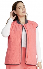 CKA570 Allura Quilted Vest with 2 Pockets by Cherokee