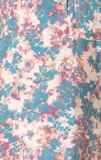 C13914 Carhartt Force Cross-Flex Women's Modern Fit Henley Tunic Print Top - Harvest Blossoms