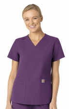 C12113 Carhartt Force Modern Fit Women's V-Neck Top