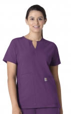 C12213 Carhartt Force Modern Fit Women's Notch Neck Tunic Scrub Top