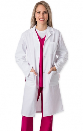 4500 Greentown Classix Unisex Snap Front Full Length Lab Coat 42"