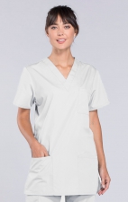 4876 Workwear Originals Unisex 3 Pocket V-Neck Top by Cherokee