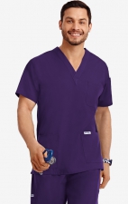 MOBB Classic Unisex 3 Pocket Scrub Top (Men's View) - Charcoal (CC)