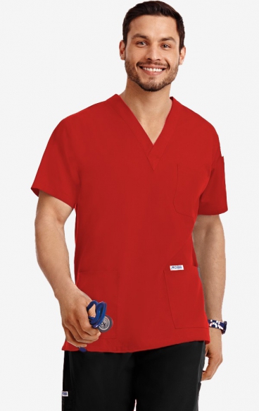 *FINAL SALE 2XL 310T MOBB Classic Unisex 3 Pocket Scrub Top