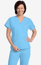 606T MOBB Unisex V-Neck Chest Pocket Scrub Top