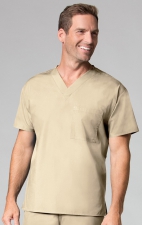 1006 Maevn CORE - Unisex V-Neck Top - Men's View - Khaki