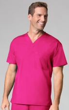 1006 Maevn CORE - Unisex V-Neck Top - Men's View - Hot Pink